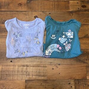OshKosh B'gosh Lavender Graphic Tee with Heart Detail - Girls